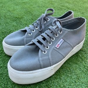 Superga platform shoes size 9